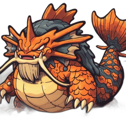 dragon, creature, staff, crown transparent PNG cut-out