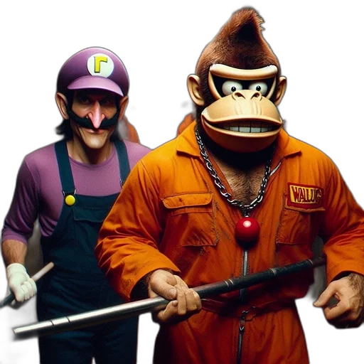staff, concept art, two, characters transparent PNG cut-out