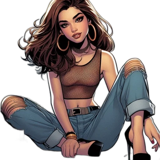 comic book art, cartoon, concept art, fantasy art transparent PNG cut-out