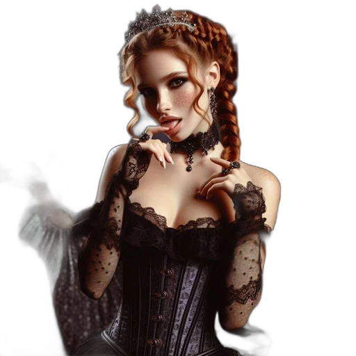 dress, jewelry, fantasy art, photorealistic transparent PNG cut-out
