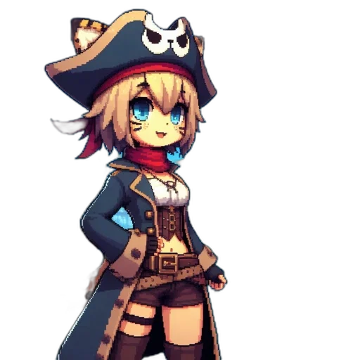 staff, hat, weapon, pixel art transparent PNG cut-out