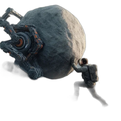 robot, weapon, creature, staff transparent PNG cut-out