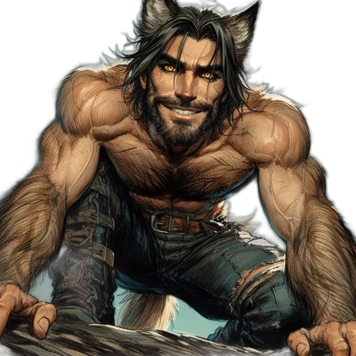 animal, comic book art, fantasy art, concept art transparent PNG cut-out