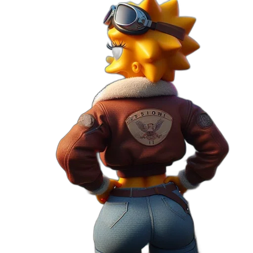 jacket, staff, hat, robot transparent PNG cut-out