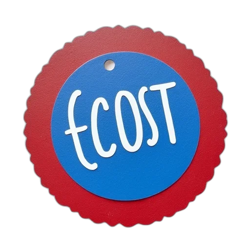 jacket, blue, red, sticker transparent PNG cut-out