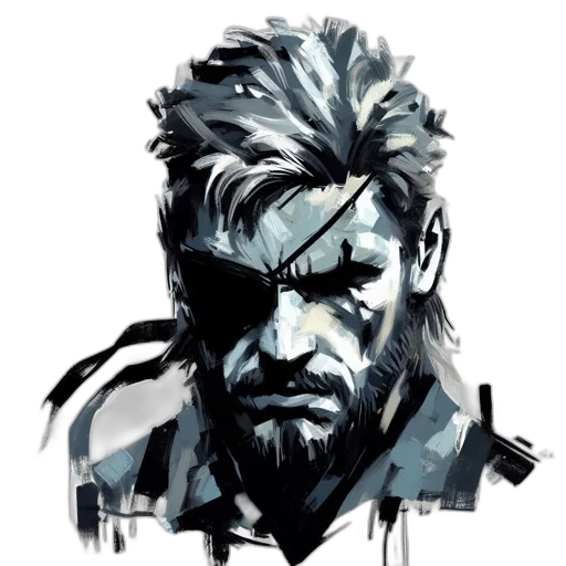 face, comic book art, concept art, cyberpunk transparent PNG cut-out