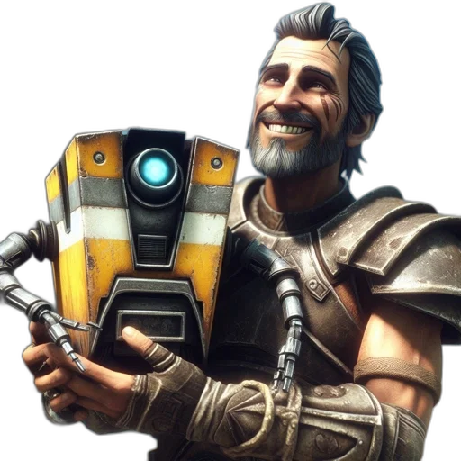 robot, staff, weapon, sword transparent PNG cut-out