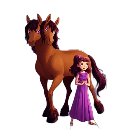 dress, animal, creature, staff transparent PNG cut-out