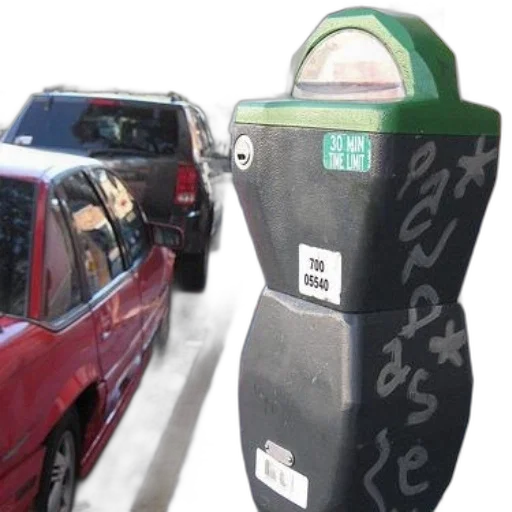 car, robot, parking, meter transparent PNG cut-out