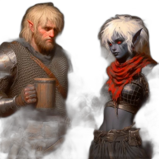 concept art, fantasy art, pixel art, 3d render transparent PNG cut-out