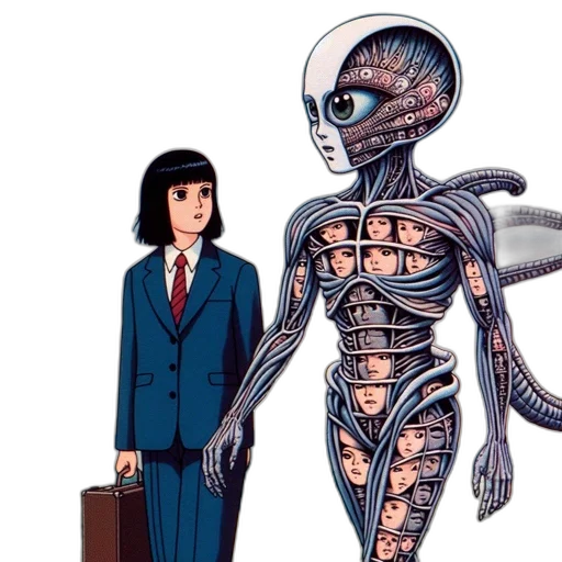 robot, creature, concept art, comic book art transparent PNG cut-out