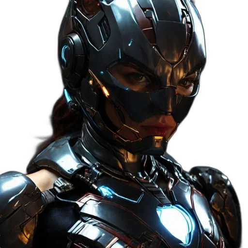 mask, robot, face, jewelry transparent PNG cut-out