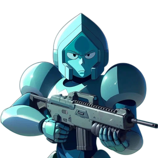 robot, weapon, staff, concept art transparent PNG cut-out