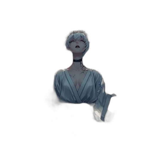 staff, creature, dress, mask transparent PNG cut-out