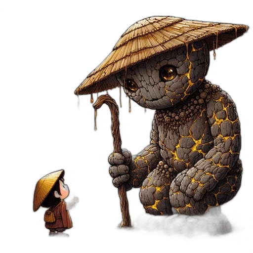 dragon, umbrella, mask, creature transparent PNG cut-out