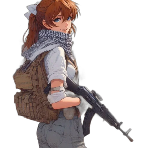 weapon, jacket, staff, animal transparent PNG cut-out