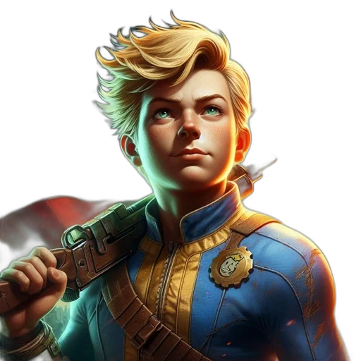 face, comic book art, concept art, fantasy art transparent PNG cut-out