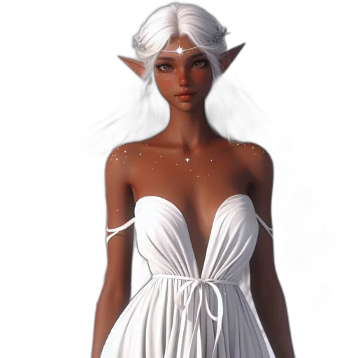 dress, fantasy art, concept art, 3d render transparent PNG cut-out