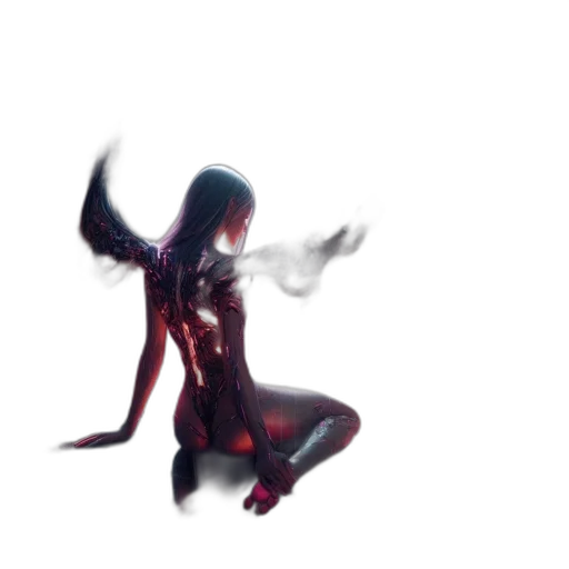 creature, hair, weapon, robot transparent PNG cut-out