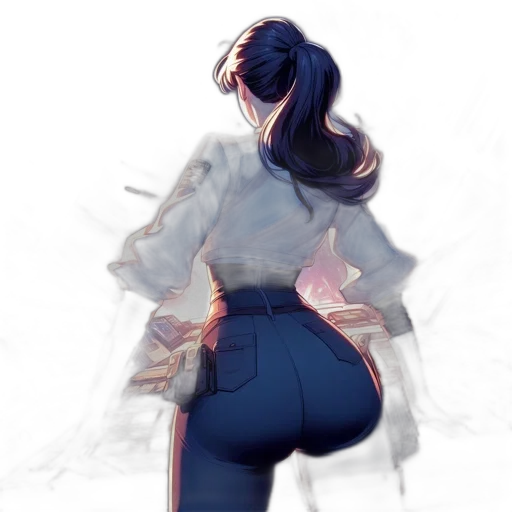 jacket, weapon, staff, dress transparent PNG cut-out