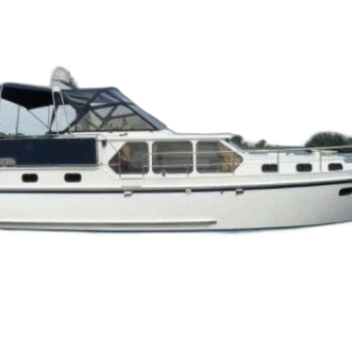 sleek, white, boat, blue transparent PNG cut-out