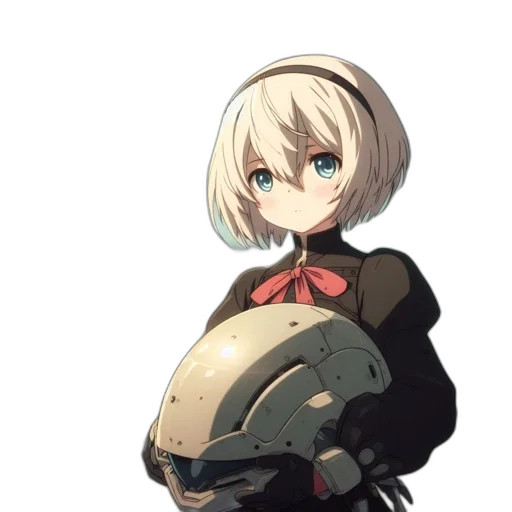 robot, weapon, jacket, face transparent PNG cut-out