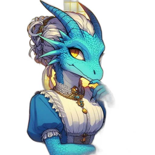 dragon, staff, jewelry, fantasy art transparent PNG cut-out