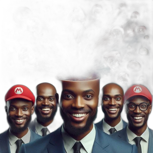 hat, face, mask, staff transparent PNG cut-out