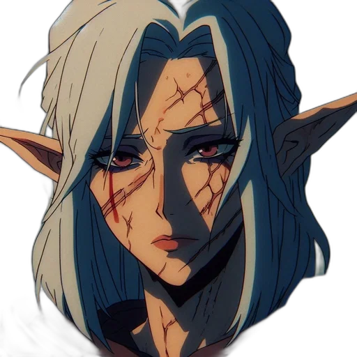 face, mask, creature, staff transparent PNG cut-out