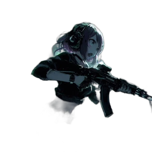 weapon, robot, creature, staff transparent PNG cut-out