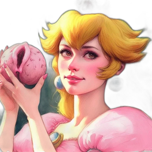 crown, face, concept art, photorealistic transparent PNG cut-out