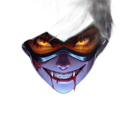 face, mask, creature, staff transparent PNG cut-out