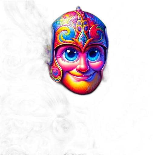 mask, face, crown, robot transparent PNG cut-out