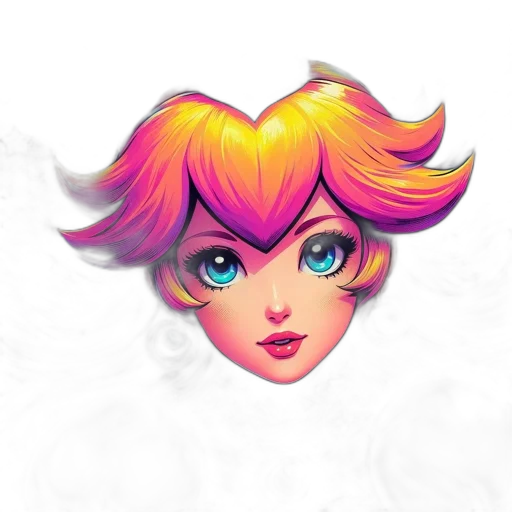 face, mask, hair, crown transparent PNG cut-out