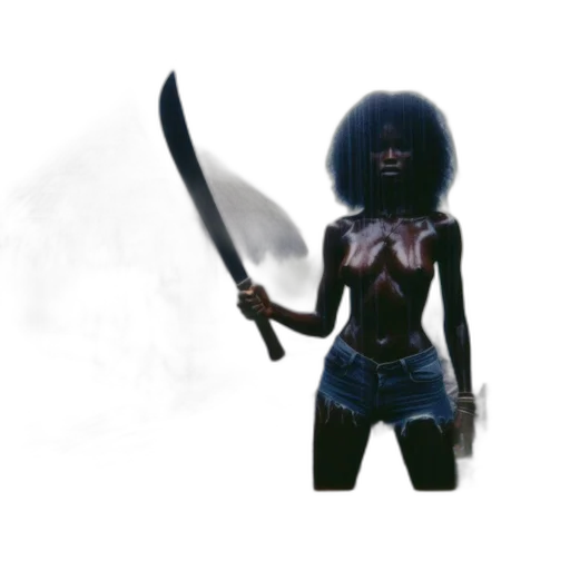 staff, weapon, mask, creature transparent PNG cut-out