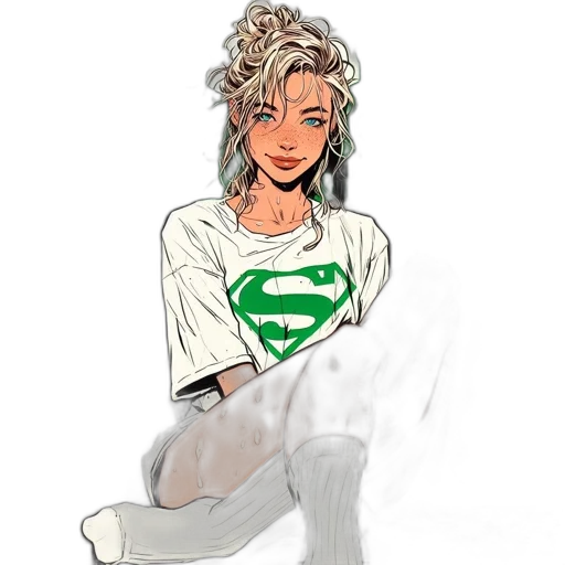 comic book art, cartoon, concept art, pixel art transparent PNG cut-out