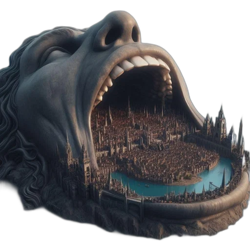 mask, creature, crown, face transparent PNG cut-out