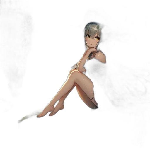 dress, staff, creature, sword transparent PNG cut-out