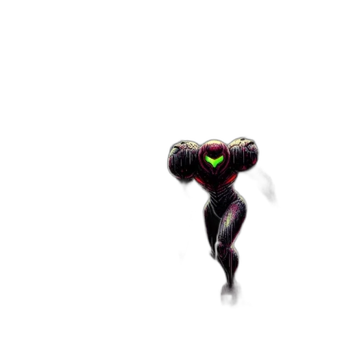 robot, creature, hair, weapon transparent PNG cut-out