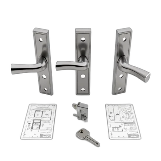 set, three, silver, door transparent PNG cut-out