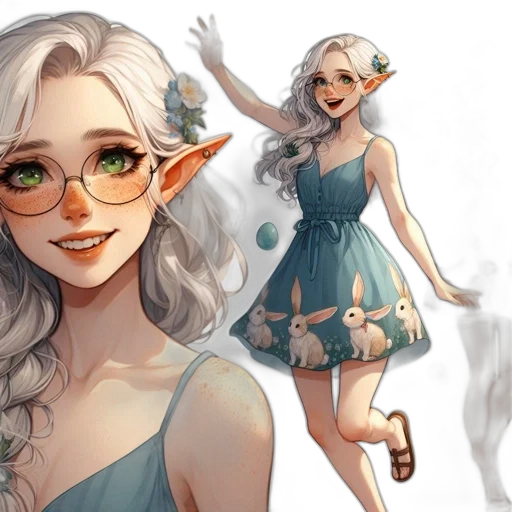 dress, fantasy art, concept art, watercolor transparent PNG cut-out