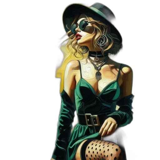 hat, jewelry, dress, mask transparent PNG cut-out