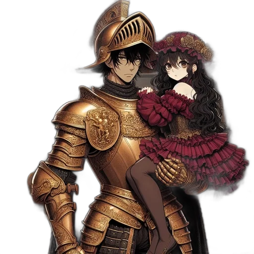 robot, sword, weapon, fantasy art transparent PNG cut-out