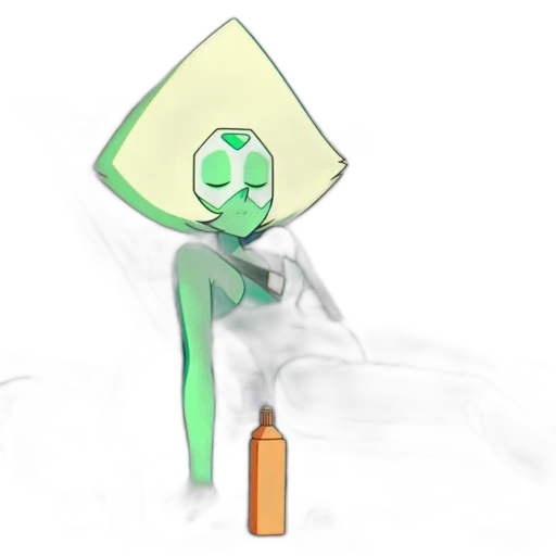 robot, bottle, staff, creature transparent PNG cut-out