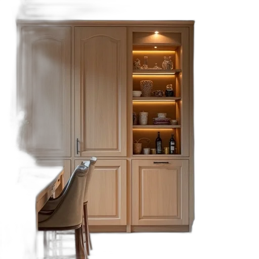 furniture, bottle, food, 3d render transparent PNG cut-out
