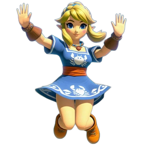 dress, weapon, concept art, 3d render transparent PNG cut-out