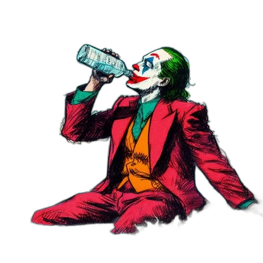 bottle, comic book art, concept art, individual transparent PNG cut-out