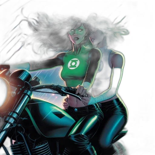comic book art, concept art, fantasy art, cyberpunk transparent PNG cut-out