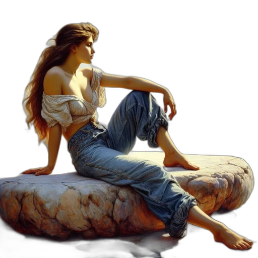 furniture, photorealistic, oil painting, fantasy art transparent PNG cut-out