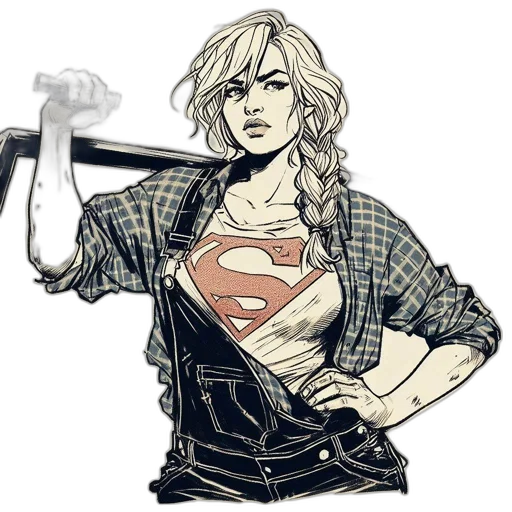 comic book art, concept art, cartoon, fantasy art transparent PNG cut-out